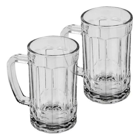 Juego de 2 tazas Chopp Beer Party de vidrio Fratelli de 400 ml