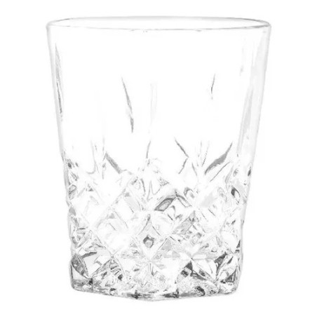 Cristar 6 Vasos Vidrio Diamante Economicos Elegantes 296 Ml